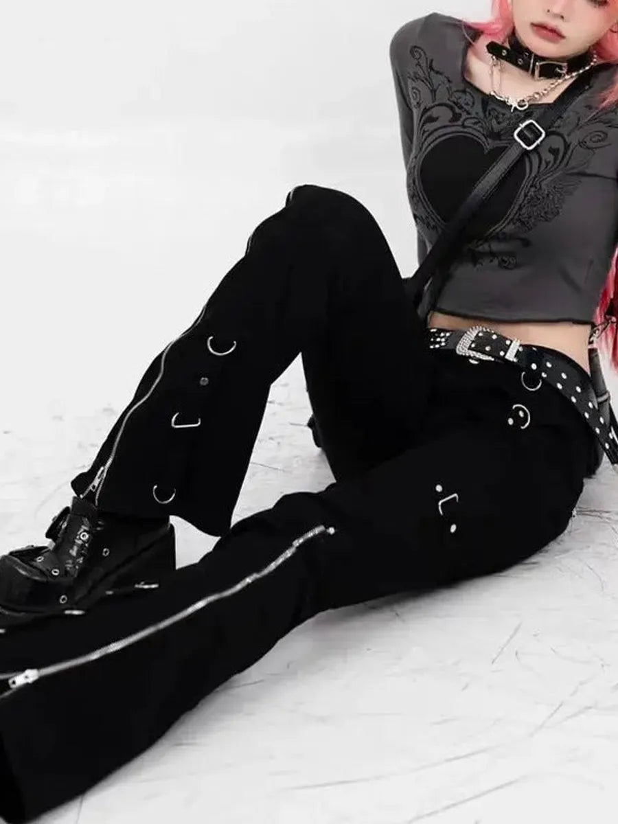 'Teenage Kicks' Punk Bell Shape Belt Pants AlielNosirrah