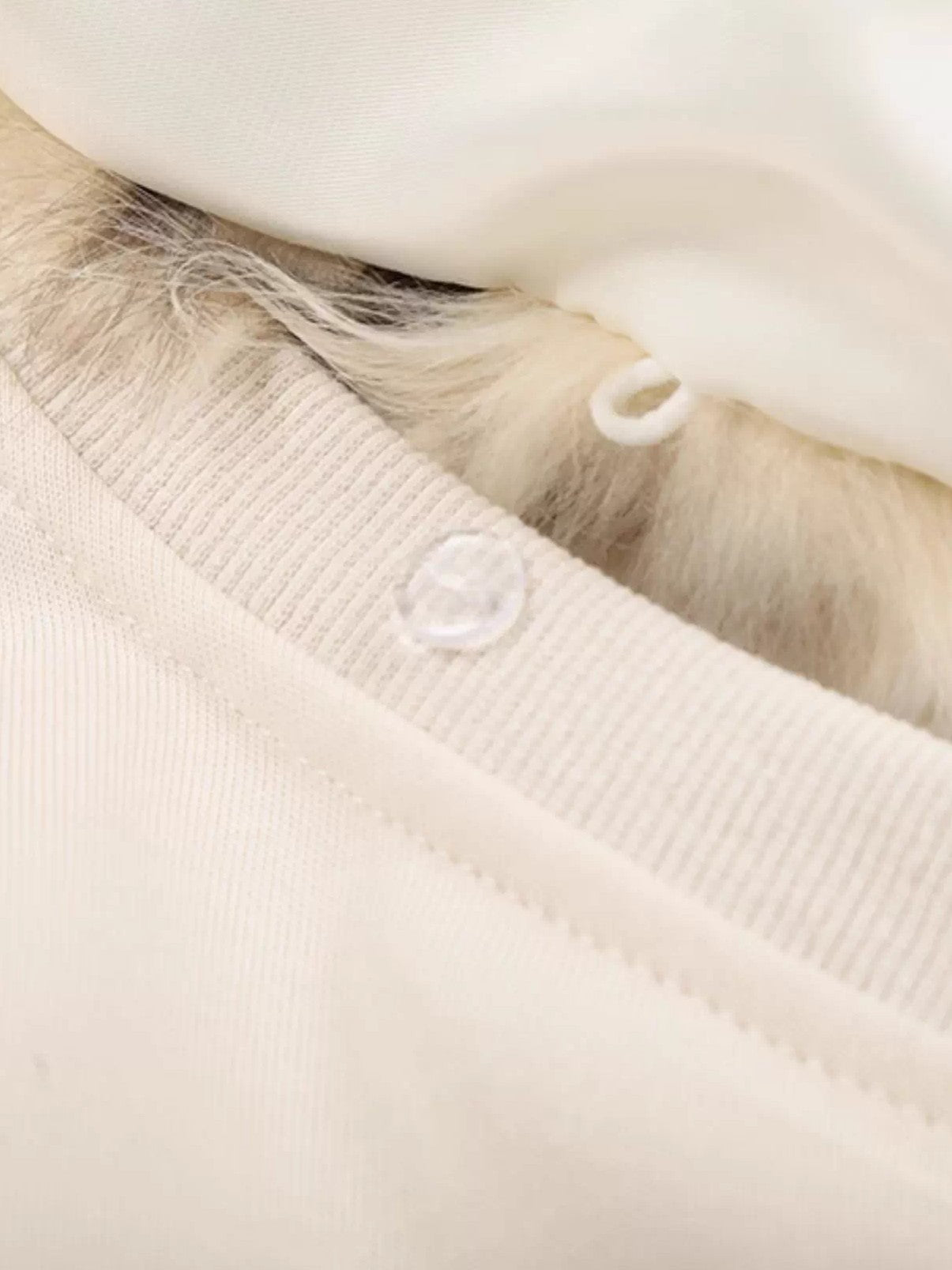 'Frost Kiss' Retro Glam Off-Shoulder Fur Trim Sweatshirt (Copy) AlielNosirrah