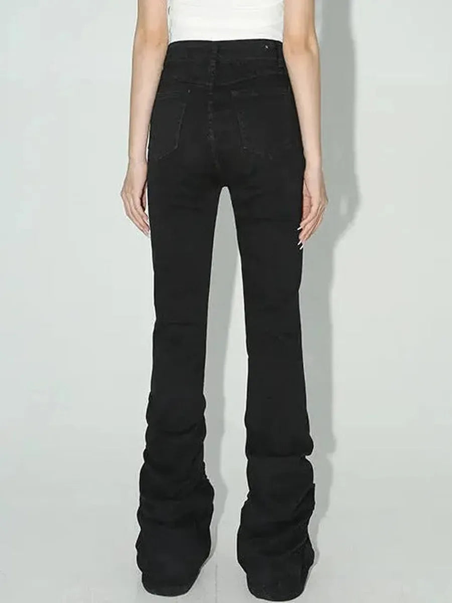 'Trust Issue' Punk Drawstring Bell- Bottom Pants AlielNosirrah