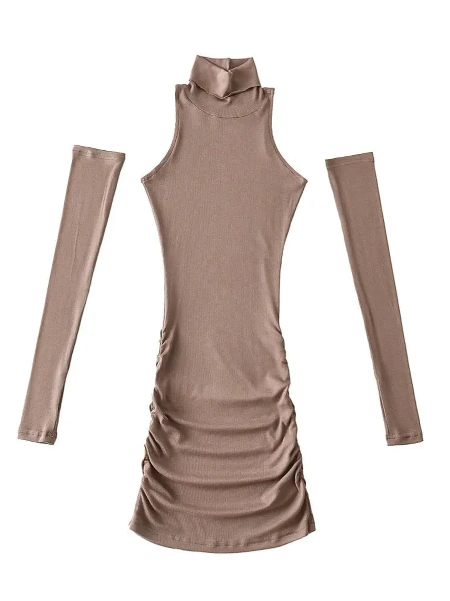 'Overlooker' Turtleneck Sheath Dress AlielNosirrah