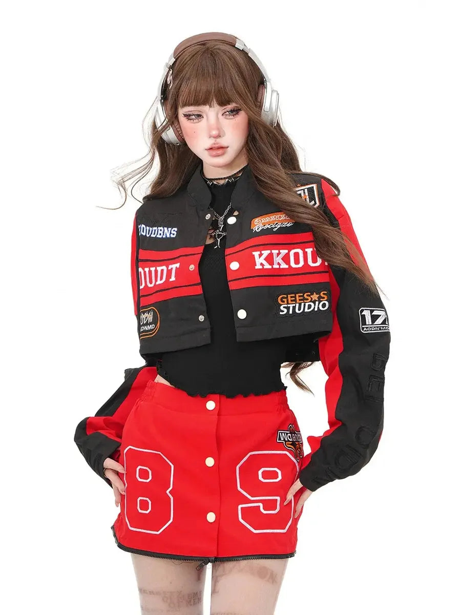 'Speed Racer' Streetstyle Detachable 2 Pcs Oversized Jacket AlielNosirrah