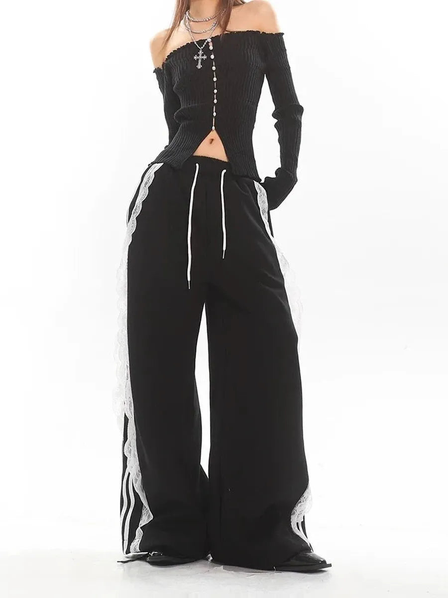 'Soft & Tough' Blokette Wide Leg Oversized Drawstring Pants AlielNosirrah