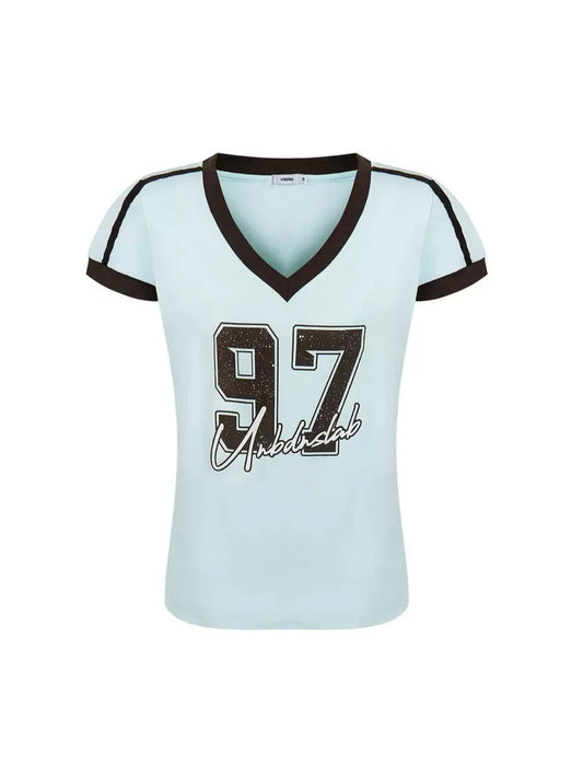 'Macaroon' Y2k Blokette Mint Green Sports Shirts AlielNosirrah