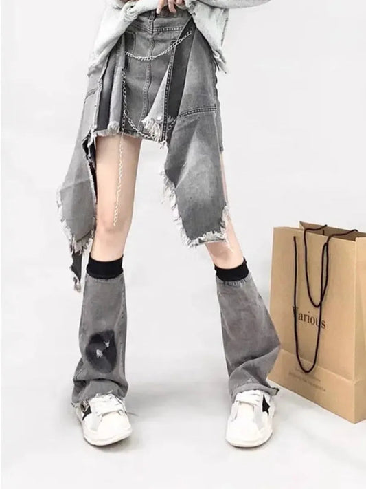 'Vanishing' Grunge Ripped Irregular Hem 3pcs Set AlielNosirrah