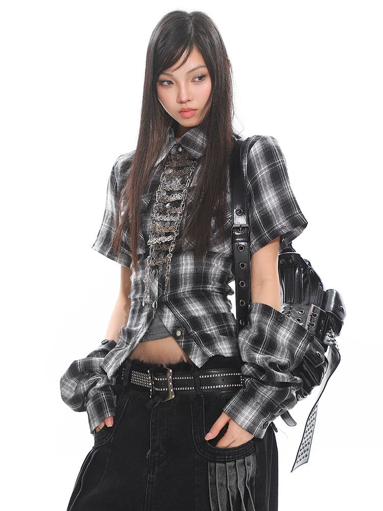 Alielnosirrah - 'Loud' Y2k Cowgirl Style Back Lace Up Detachable
