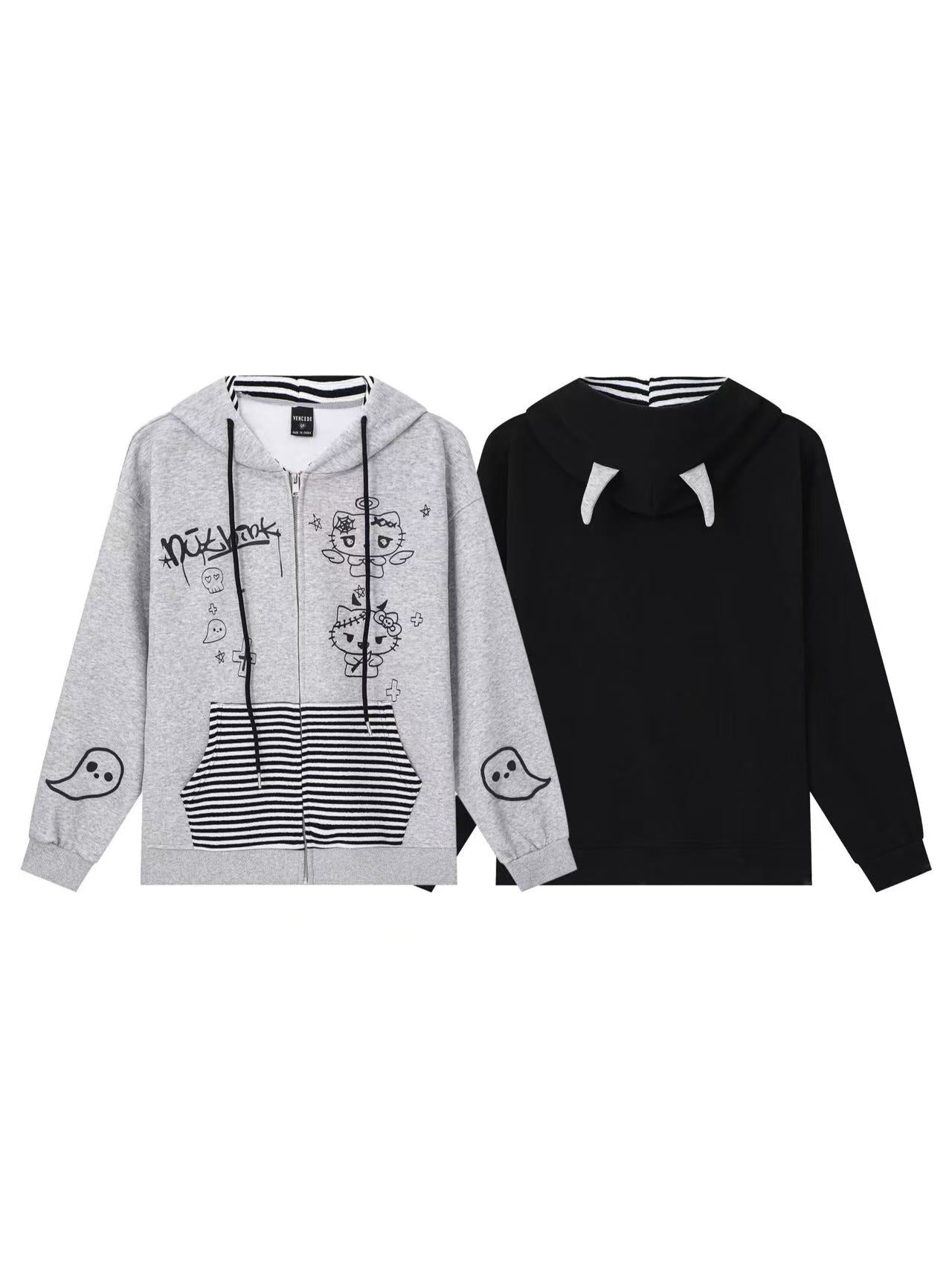 'Sugar & Spook' Y2K Cartoon Graphic Hoodie (Copy) AlielNosirrah