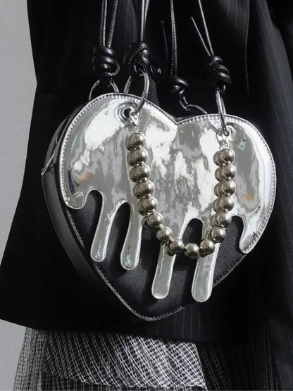 'Melting Heart' Dark Y2k Chain Bag AlielNosirrah