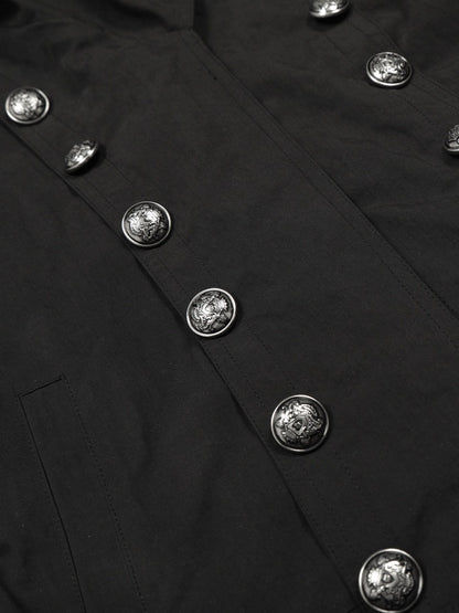 'Apex' Functional Stand Collar Multi-Button Jacket AlielNosirrah