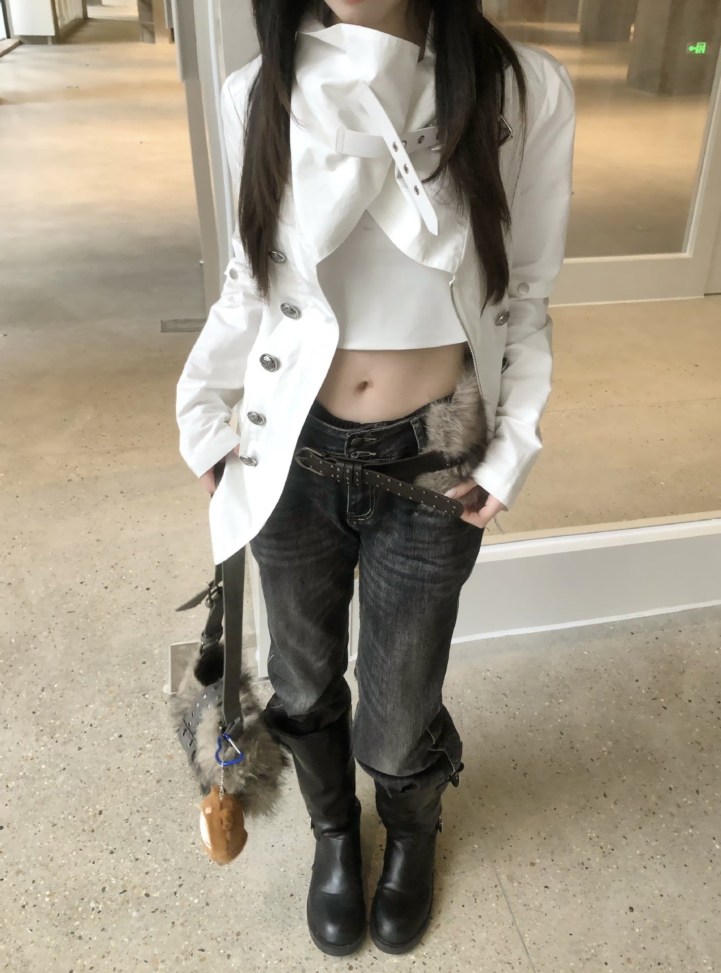 'Apex' Functional Stand Collar Multi-Button Jacket AlielNosirrah