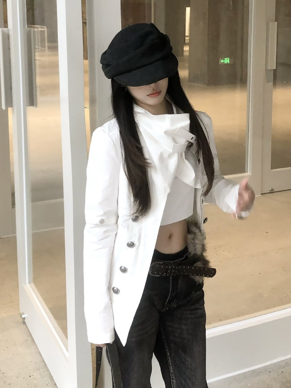 'Apex' Functional Stand Collar Multi-Button Jacket AlielNosirrah