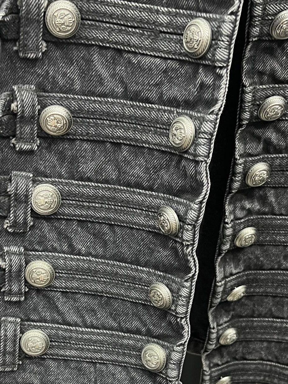 'Imperra' Vintage Palace-Style Denim Jacket AlielNosirrah