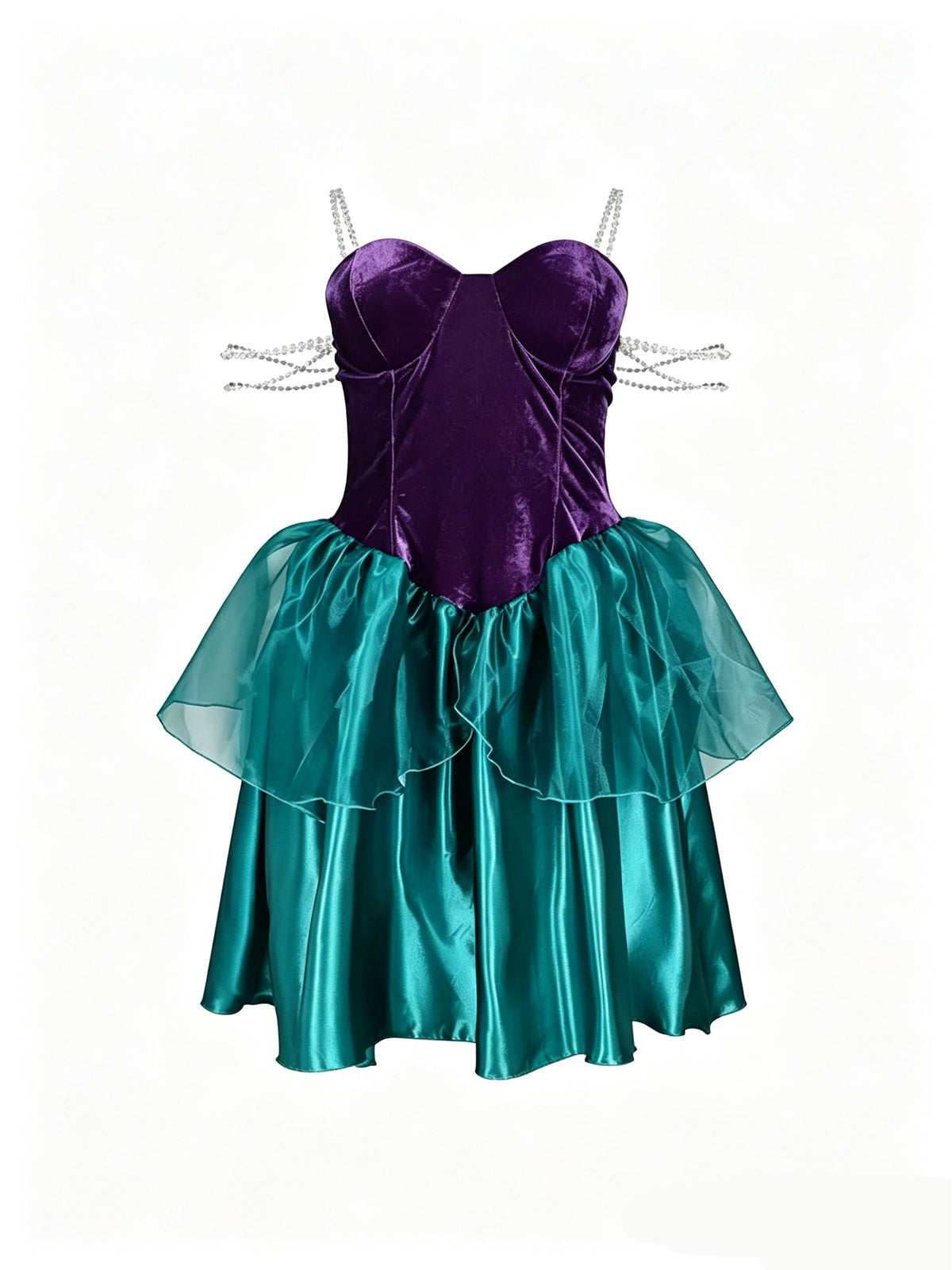 'Serena' Halloween Costume Off-Shoulder Mermaid Princess Dress