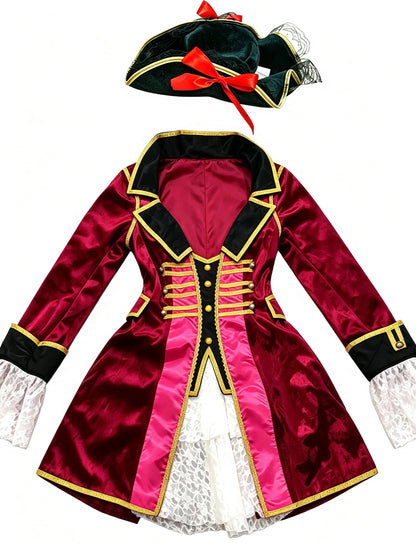 ‘Pirate Queen’ Halloween Sexy Medieval Royal Costume set