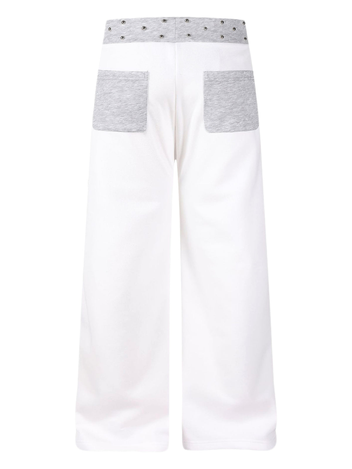 'Mantra'Studded Waistband Drawstring Wide Leg Sweatpants