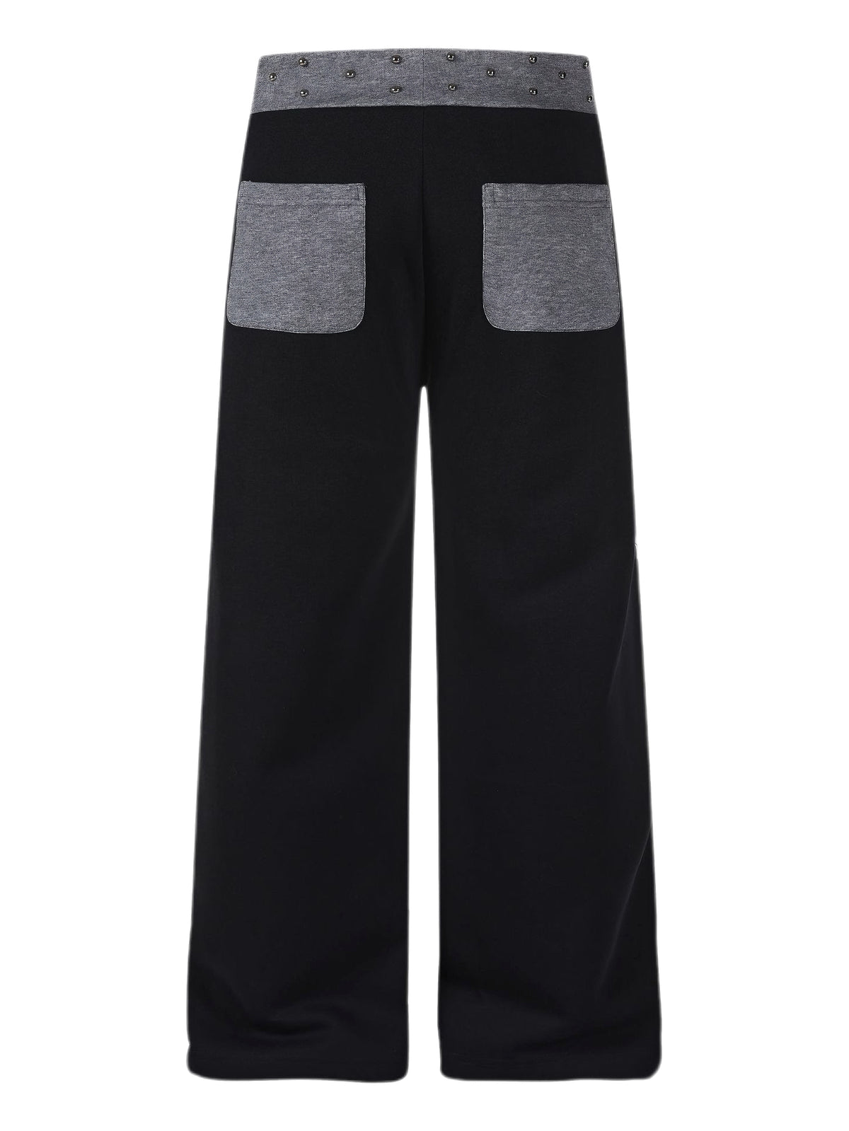 'Mantra'Studded Waistband Drawstring Wide Leg Sweatpants