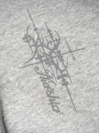 'Rebellion'Back Sequin Wing Graffiti Graphic Zip Hooded Jacket