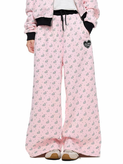 'Sweetie Angel' Kawaii Y2k Angel Rebel 3D Wings 2 Pieces Tracksuit Set