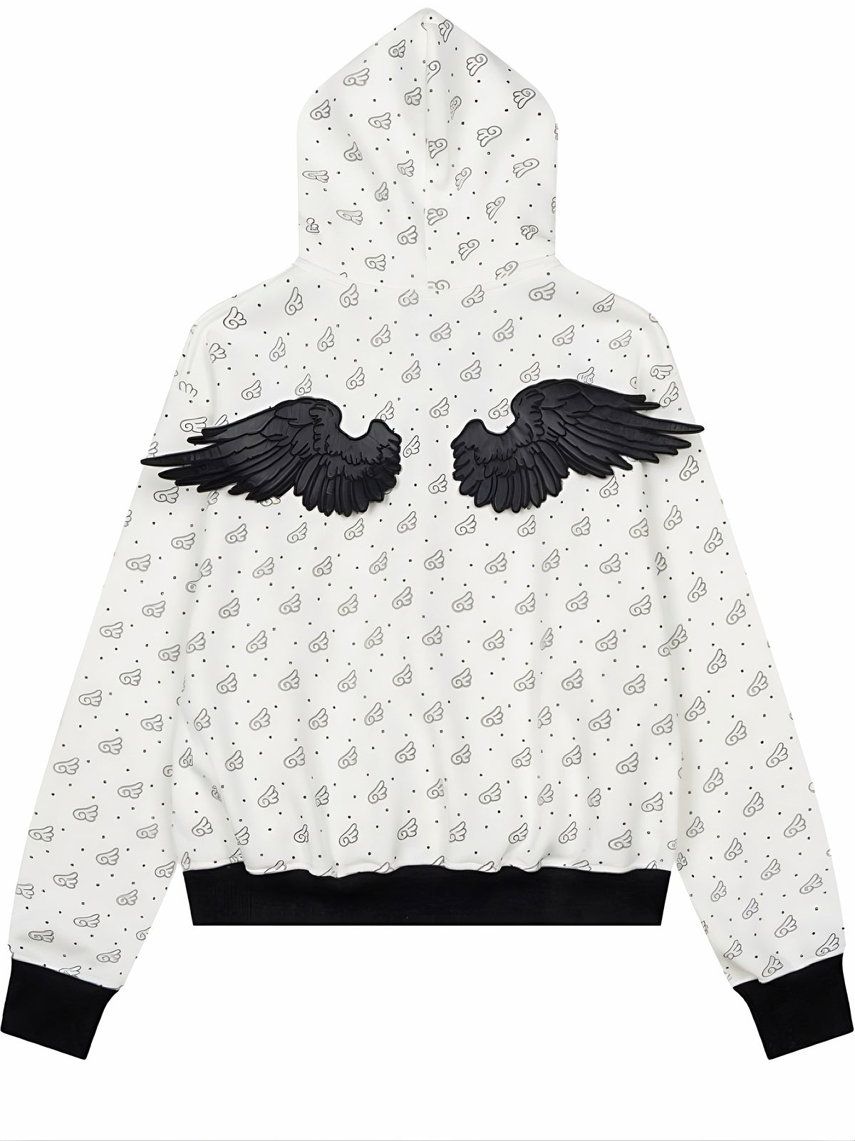'Sweetie Angel' Kawaii Y2k Angel Rebel 3D Wings 2 Pieces Tracksuit Set