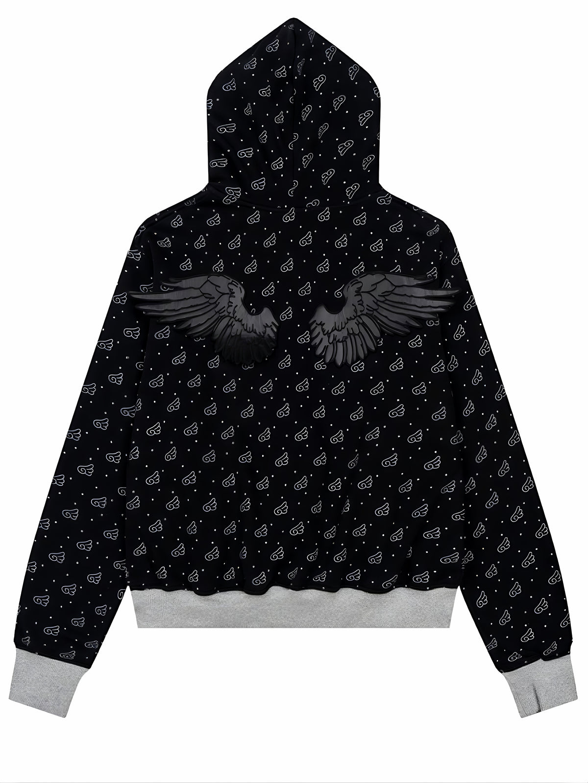 'Sweetie Angel' Kawaii Y2k Angel Rebel 3D Wings 2 Pieces Tracksuit Set