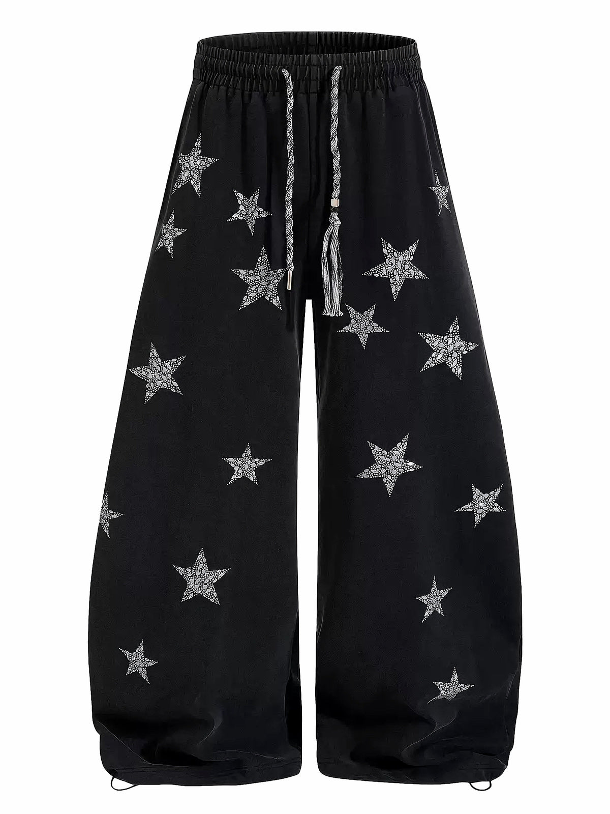 'StarRiot' Streetstyle Star-Print Hip Hop Wide Leg Sweatpants