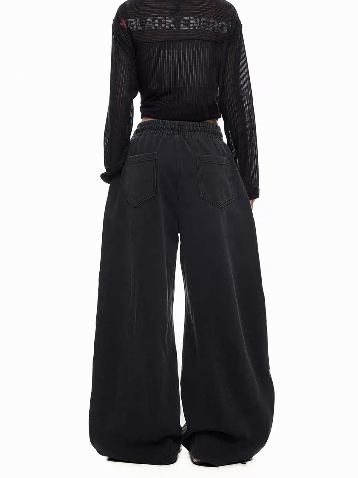 'StarRiot' Streetstyle Star-Print Hip Hop Wide Leg Sweatpants