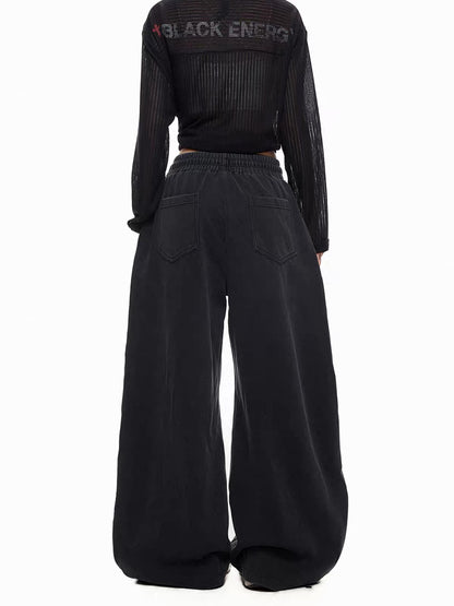 'StarRiot' Streetstyle Star-Print Hip Hop Wide Leg Sweatpants