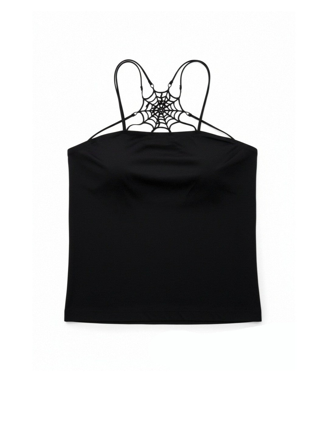 [🚀Upgraded Shipping]'Trapped Girl' Grunge Soft Goth Spider Web Cami Top AlielNosirrah