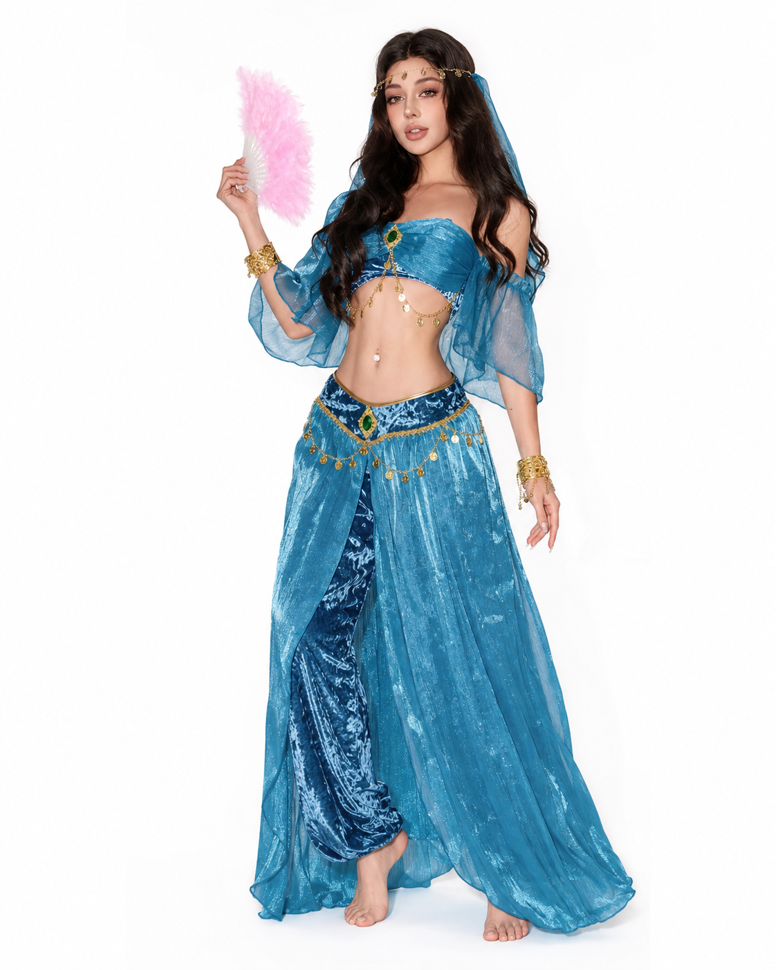 'Egyptian Princess' Halloween Cosplay Jasmine Dress