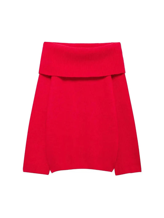 'Cherry Pie' Holiday Christmas Off Shoulder Sweater AlielNosirrah