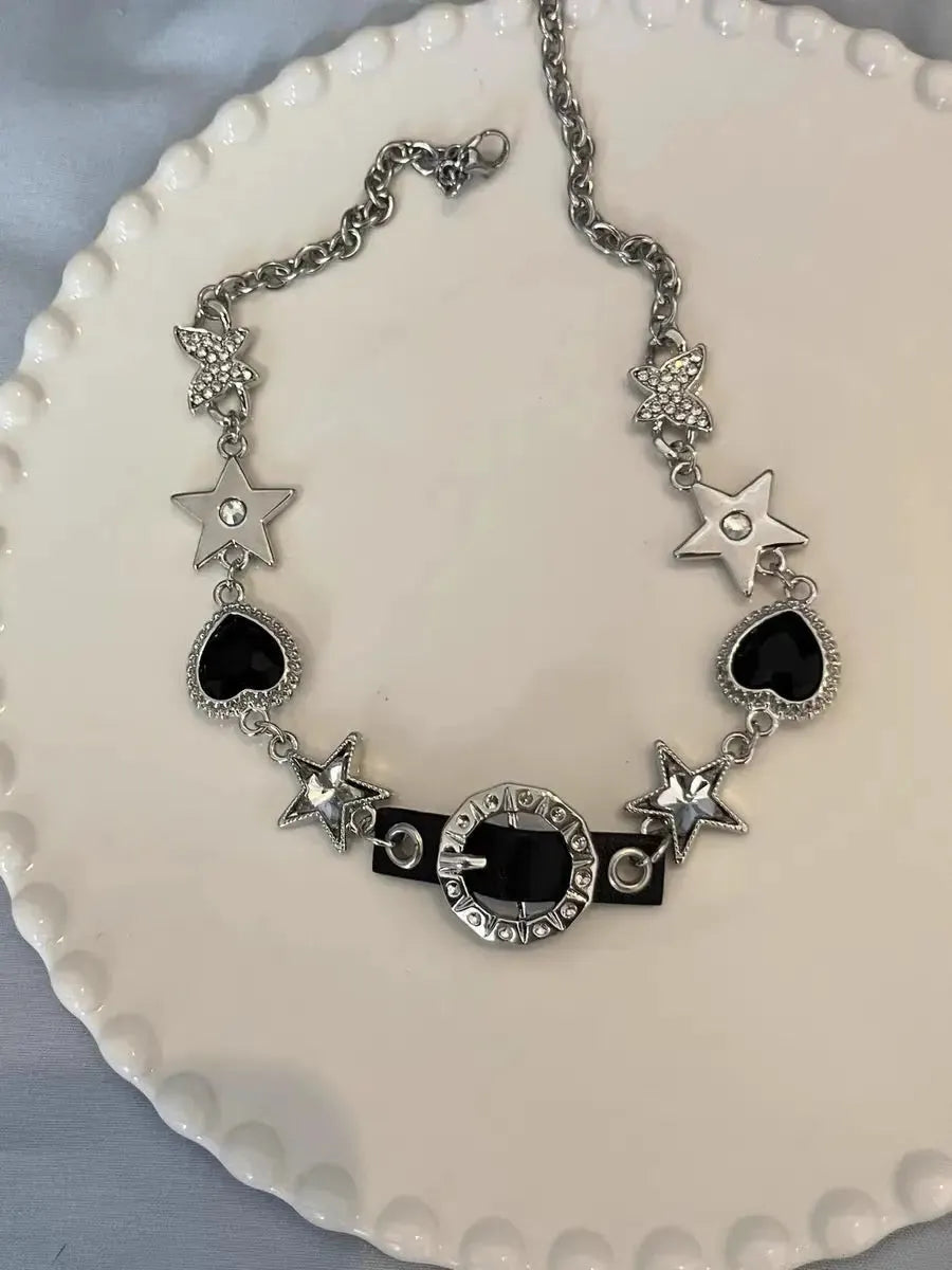 'Fetish' Grunge Star Metal Choker Necklace AlielNosirrah