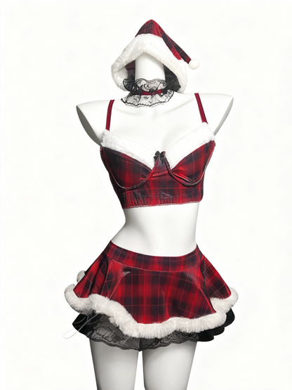 'Holly Night' Christmas Strapless Two-Piece Skirt Set (Copy) AlielNosirrah
