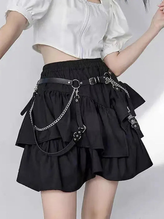 'Rock Cake' Ruffle Elastic Waistband Skirt AlielNosirrah