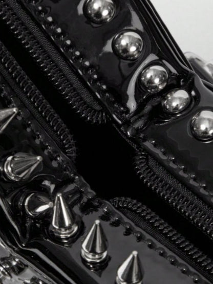 'Heart Rucksack' Heart Rivet Design Chain Backpack