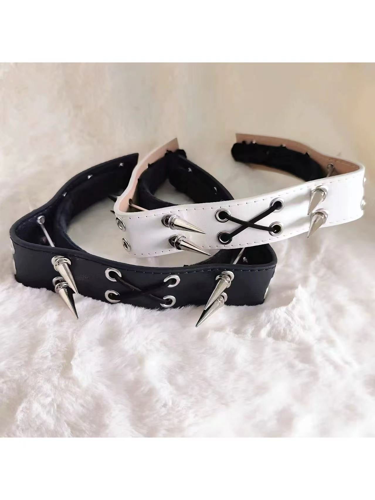 'Venom Cat' Gothic Heavy Metal Leather Claw Cat Hairband AlielNosirrah