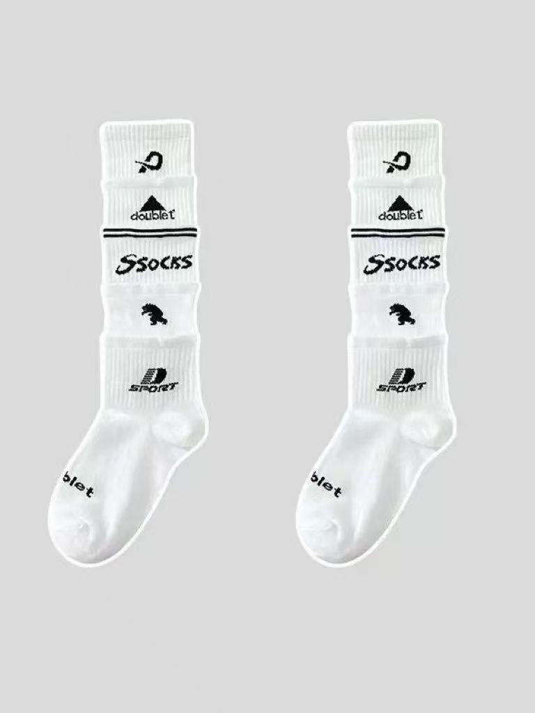 'Matchday' Sporty Y2K Football Knee Socks & Sleeve Cover Set
