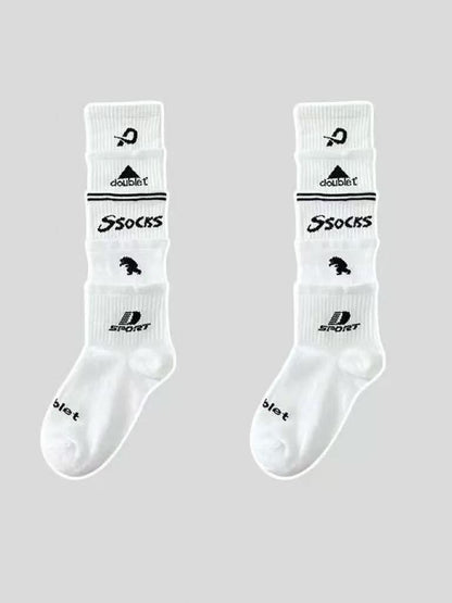 'Matchday' Sporty Y2K Football Knee Socks & Sleeve Cover Set
