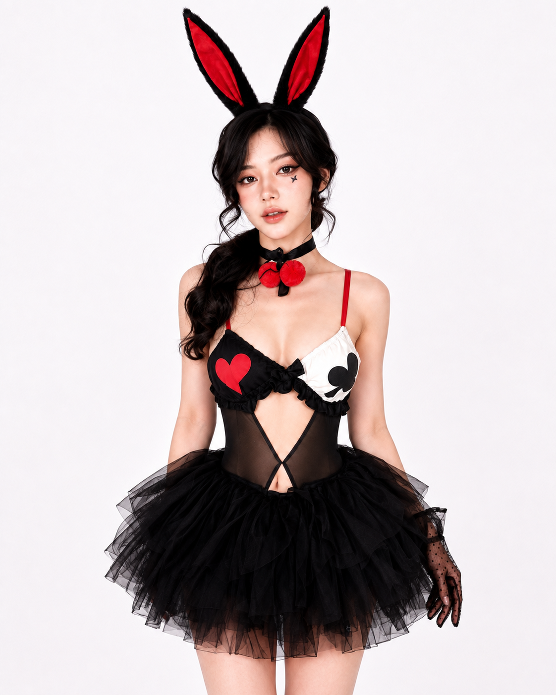 ‘Joker’ Sexy Halter Bunny Joker Girl Halloween Costume Sets