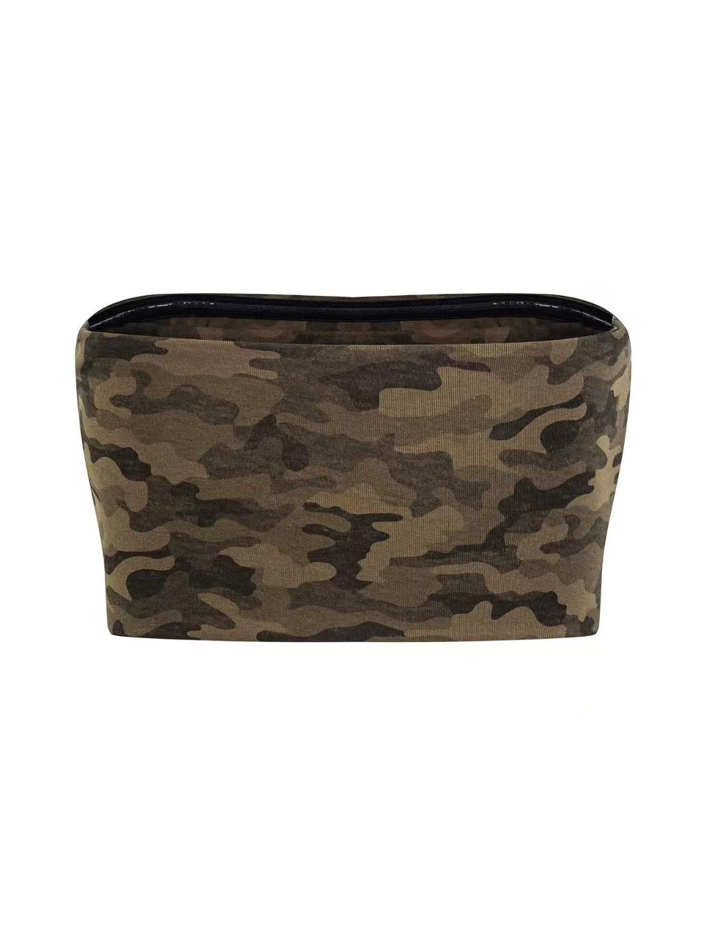 'Lockdown' Streetwear Camo Studded Tube Top