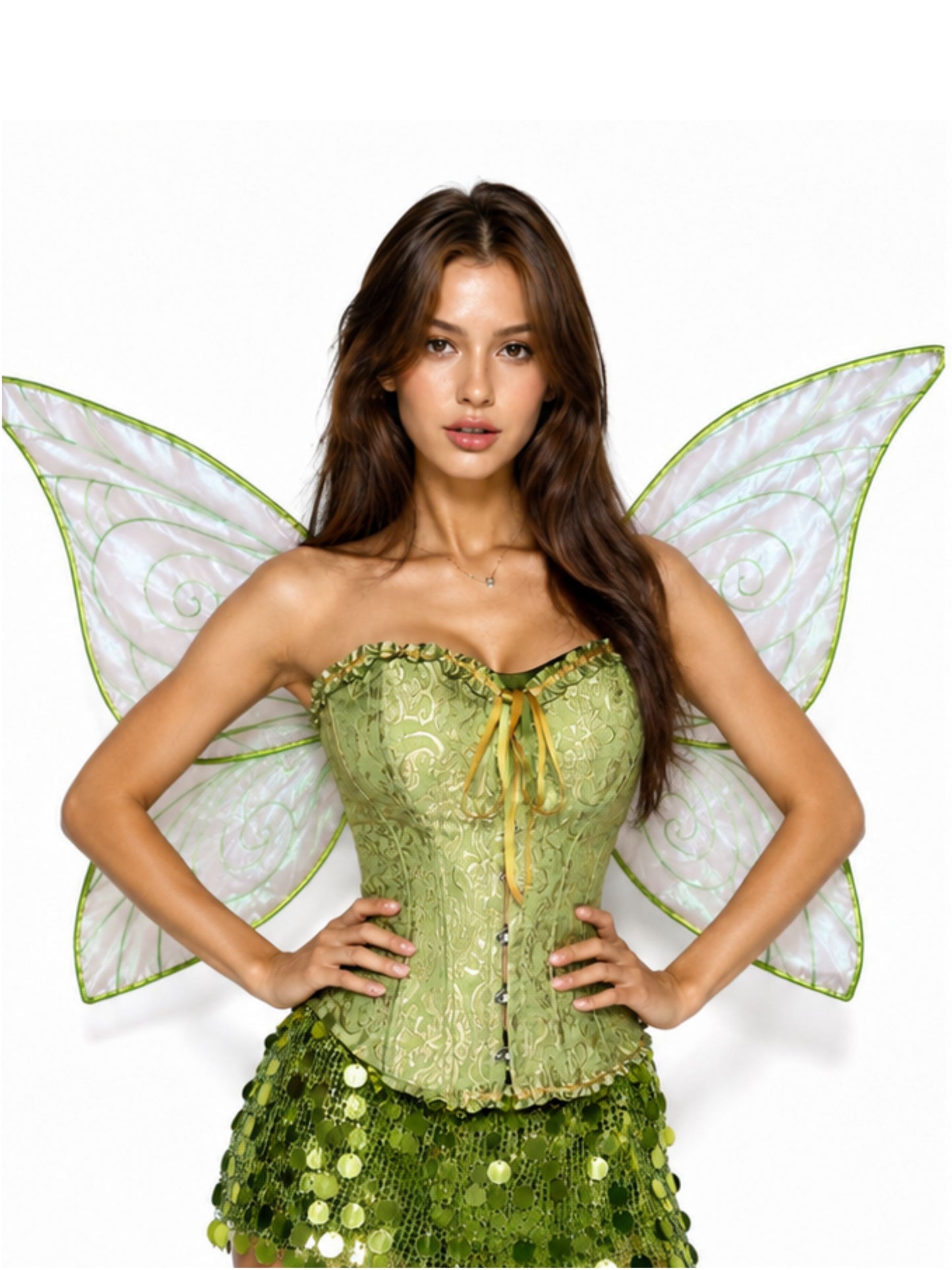 'Golden Fairies' Corset Sequins Skirt 3 Pcs Faries Set