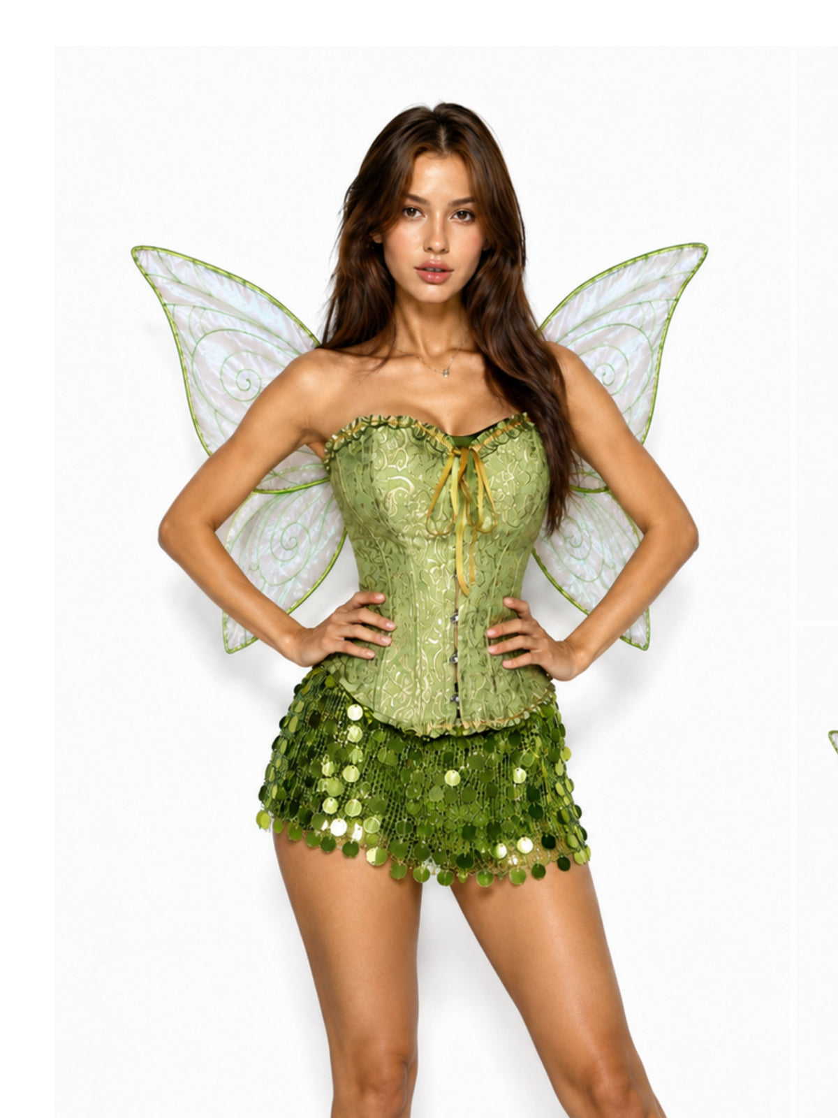 'Golden Fairies' Corset Sequins Skirt 3 Pcs Faries Set