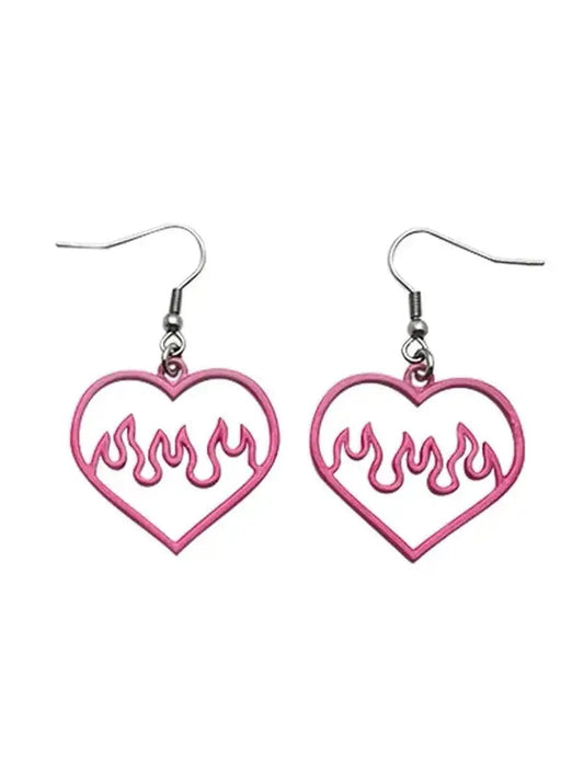 'Crazy in love' Neon Heart Earrings AlielNosirrah