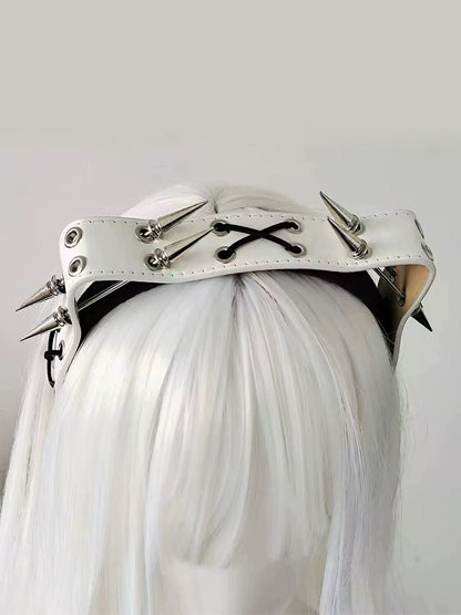 'Venom Cat' Gothic Heavy Metal Leather Claw Cat Hairband AlielNosirrah