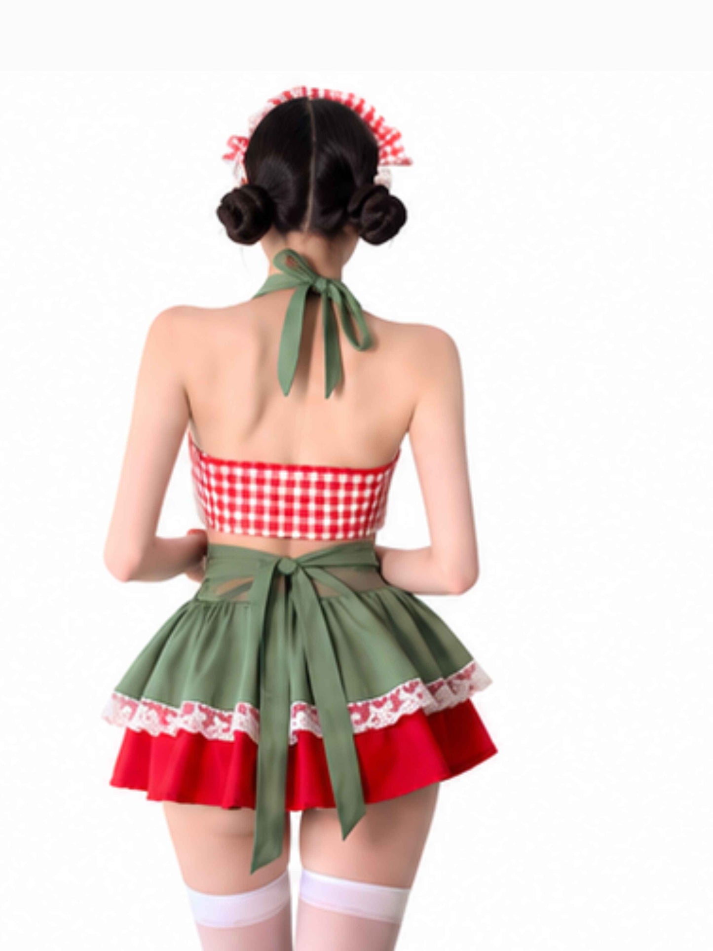 'Strawberry Shortcake' Kawaii  Red & Green Costume Sets