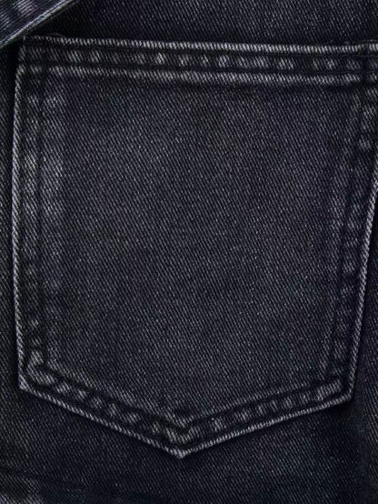 'Street Rogue' Vintage Heavy-Duty Lace-Up Denim Shorts AlielNosirrah