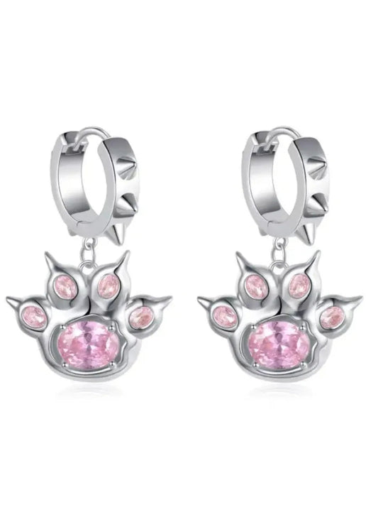 'Crystal Dream' Kawaii Paws Hook Earrings AlielNosirrah