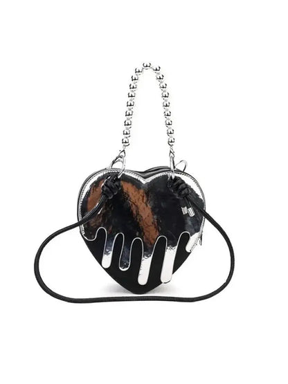 'Melting Heart' Dark Y2k Chain Bag AlielNosirrah