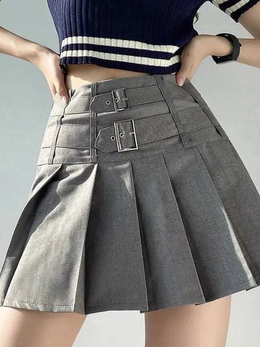 'Desert' Earthy Wasteland Punk Pleated Skirt AlielNosirrah