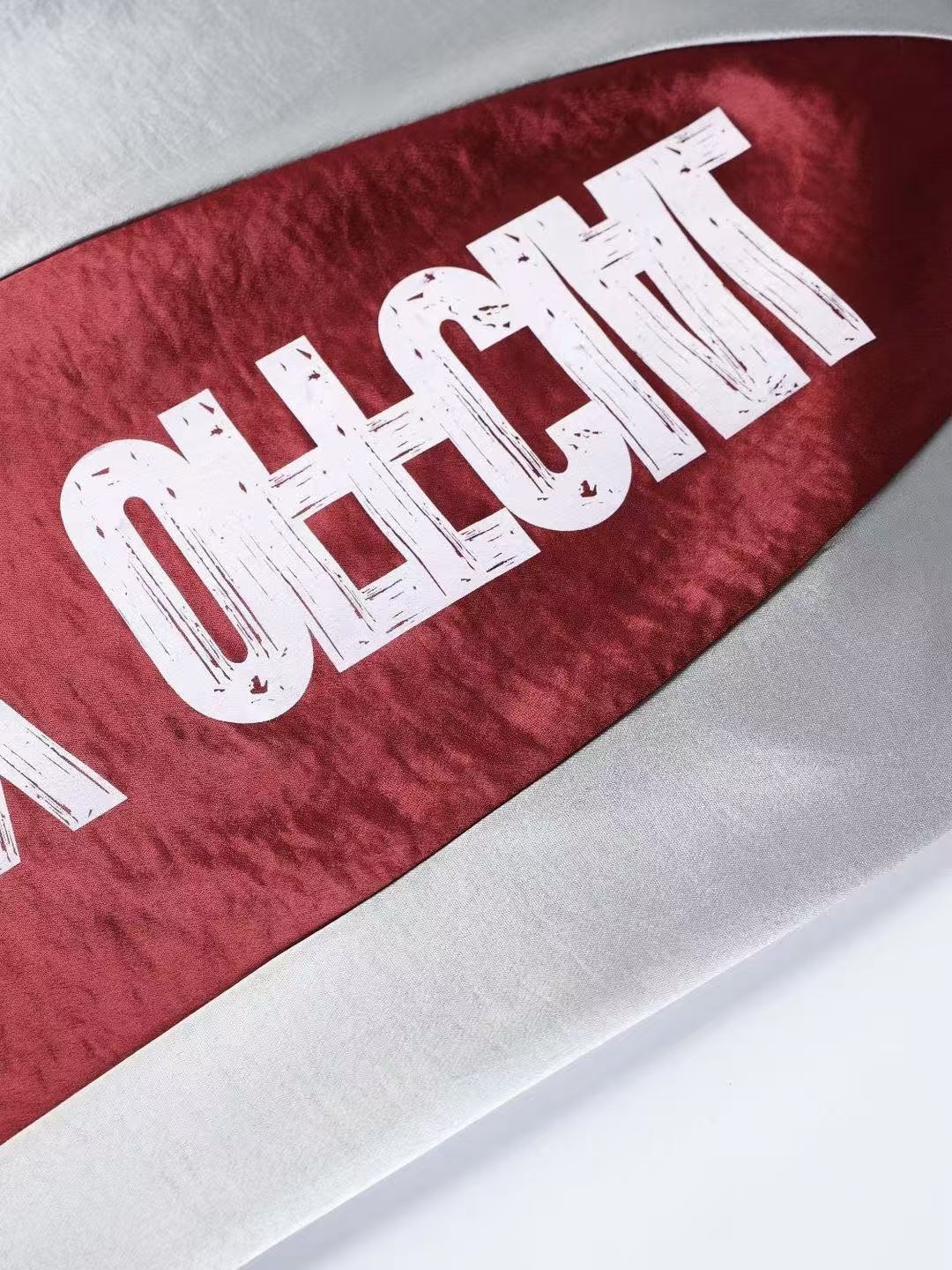 'Blockline' Contrast Panel Letter Graphic Baggy Pants