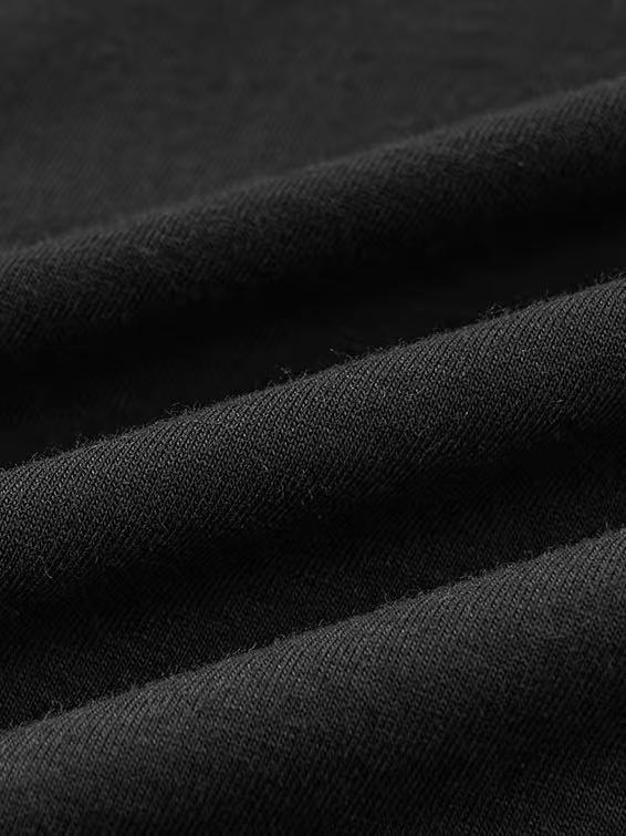 'Black Static' Black Cut-Out Off-Shoulder T-Shirt AlielNosirrah