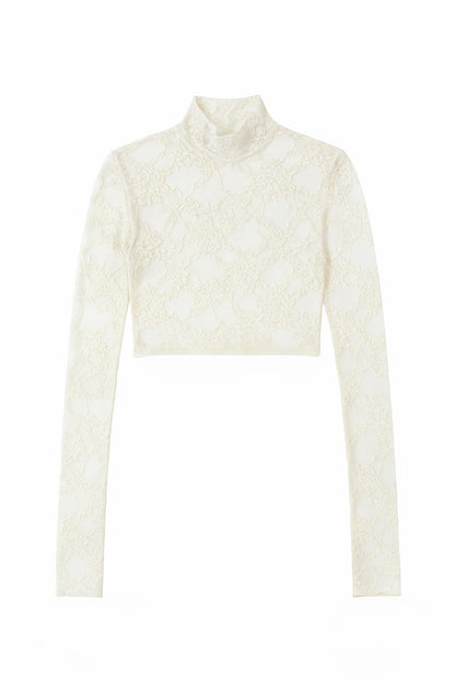 ’Frosted' Boho Style Lace Pattern Long Sleeve Shirts AlielNosirrah